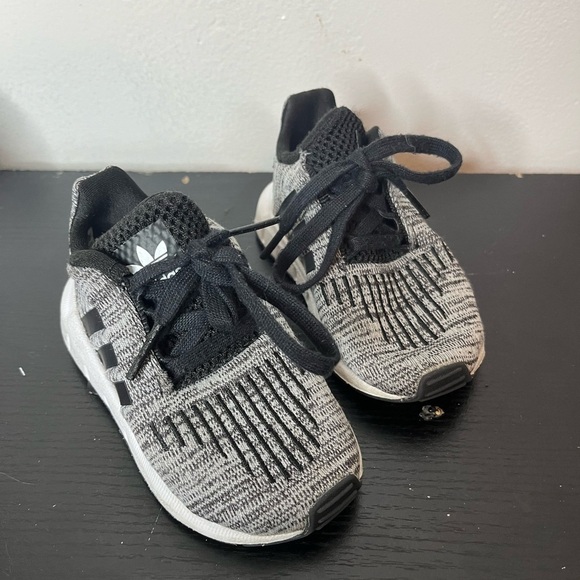 Adidas Baby Sneakers Black and Grey 5.5K - Picture 1 of 8